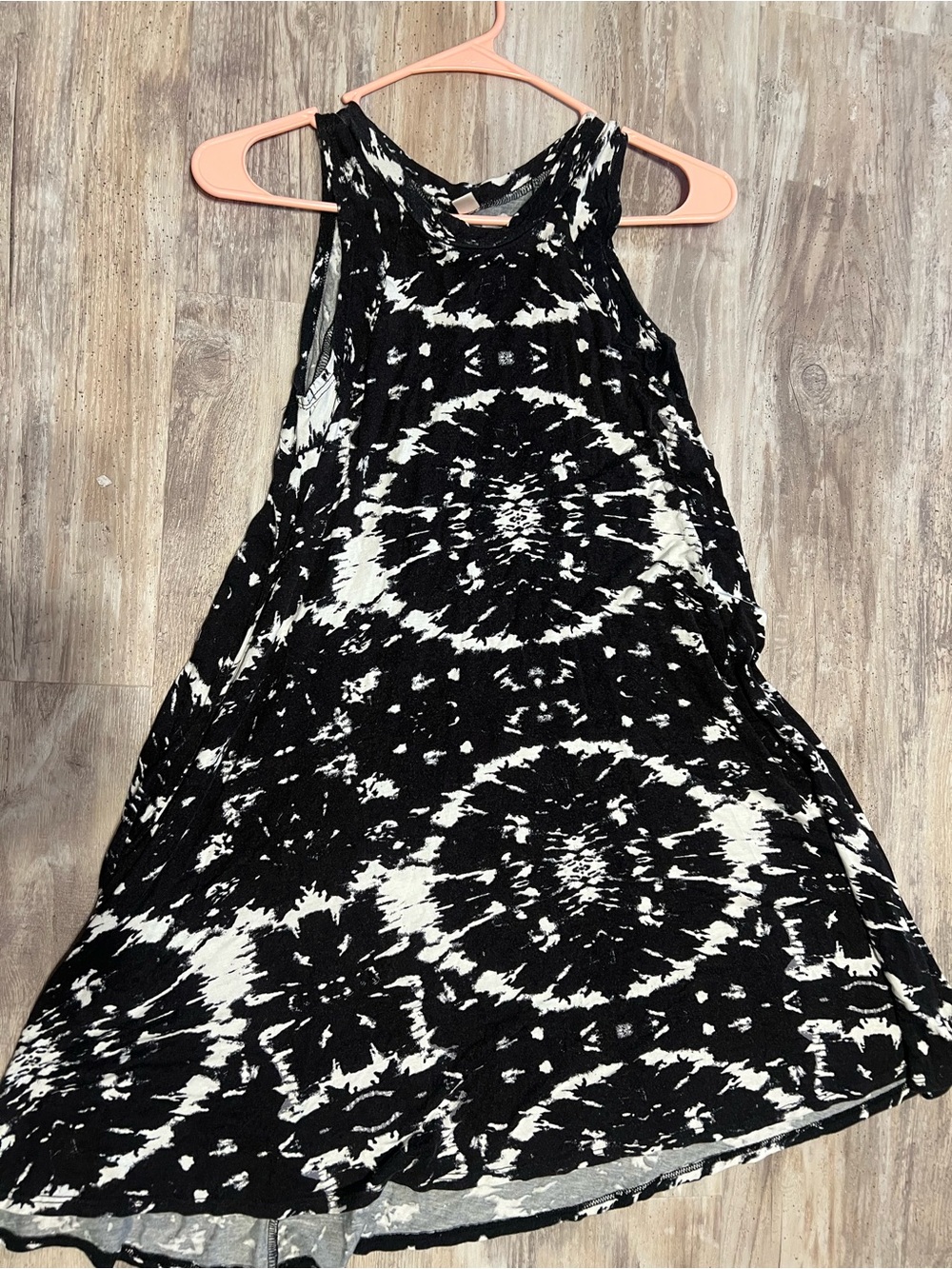 Alyx Black and White Tie-Dye Tank